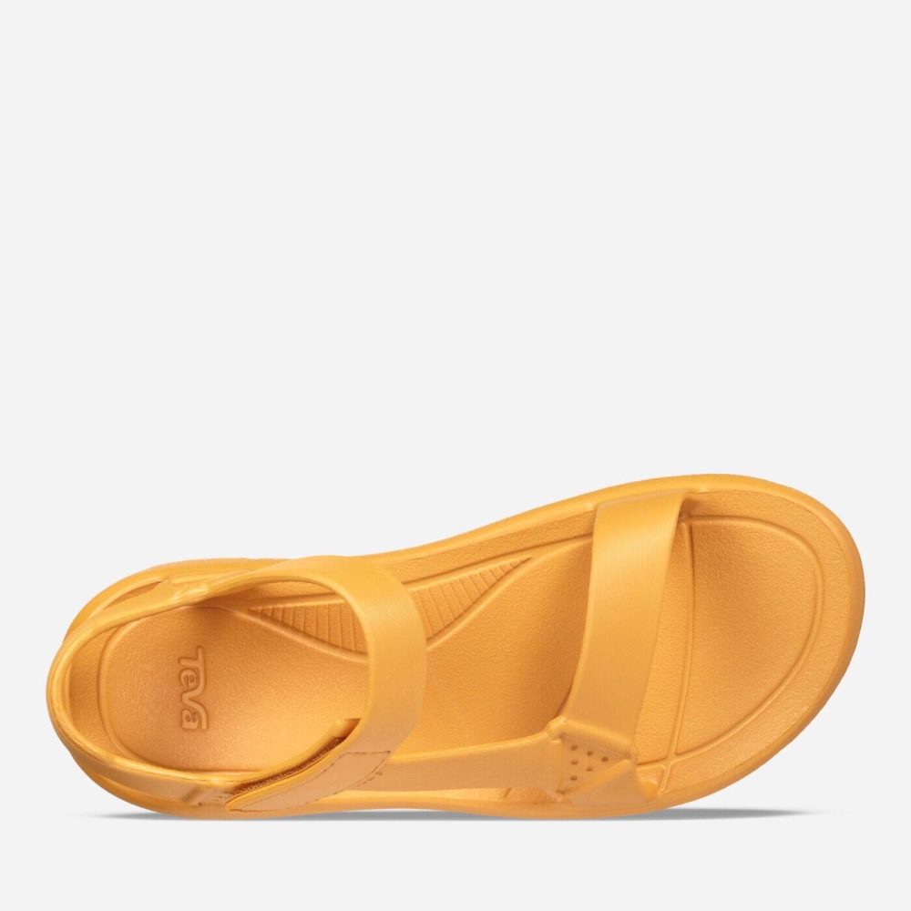 Men's Teva Hurricane Drift Sandals Yellow | 158394RIM