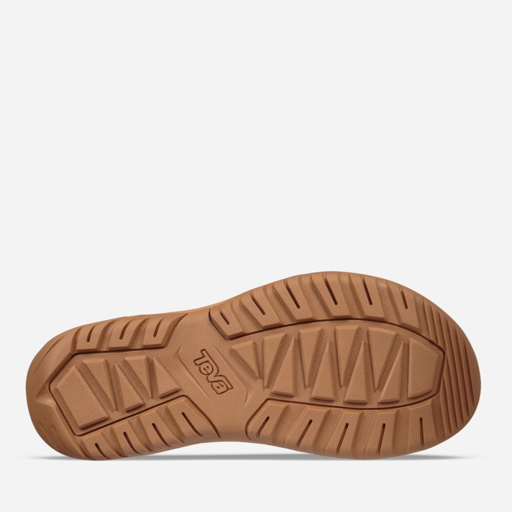 Men's Teva Hurricane Shearling Sandals Brown | 072693JLT