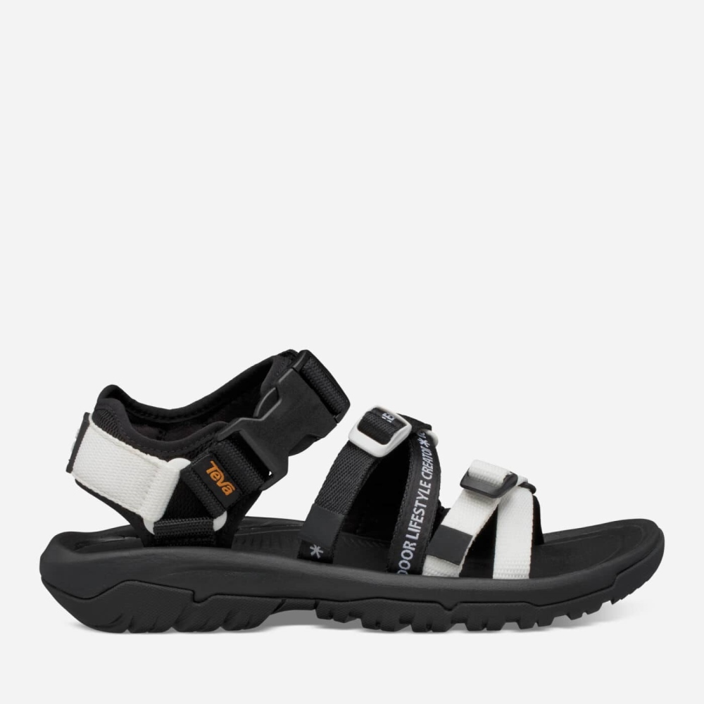 Men\'s Teva Hurricane XLT2 Alp - Snow Peak Sandals Black White | 240169QTV