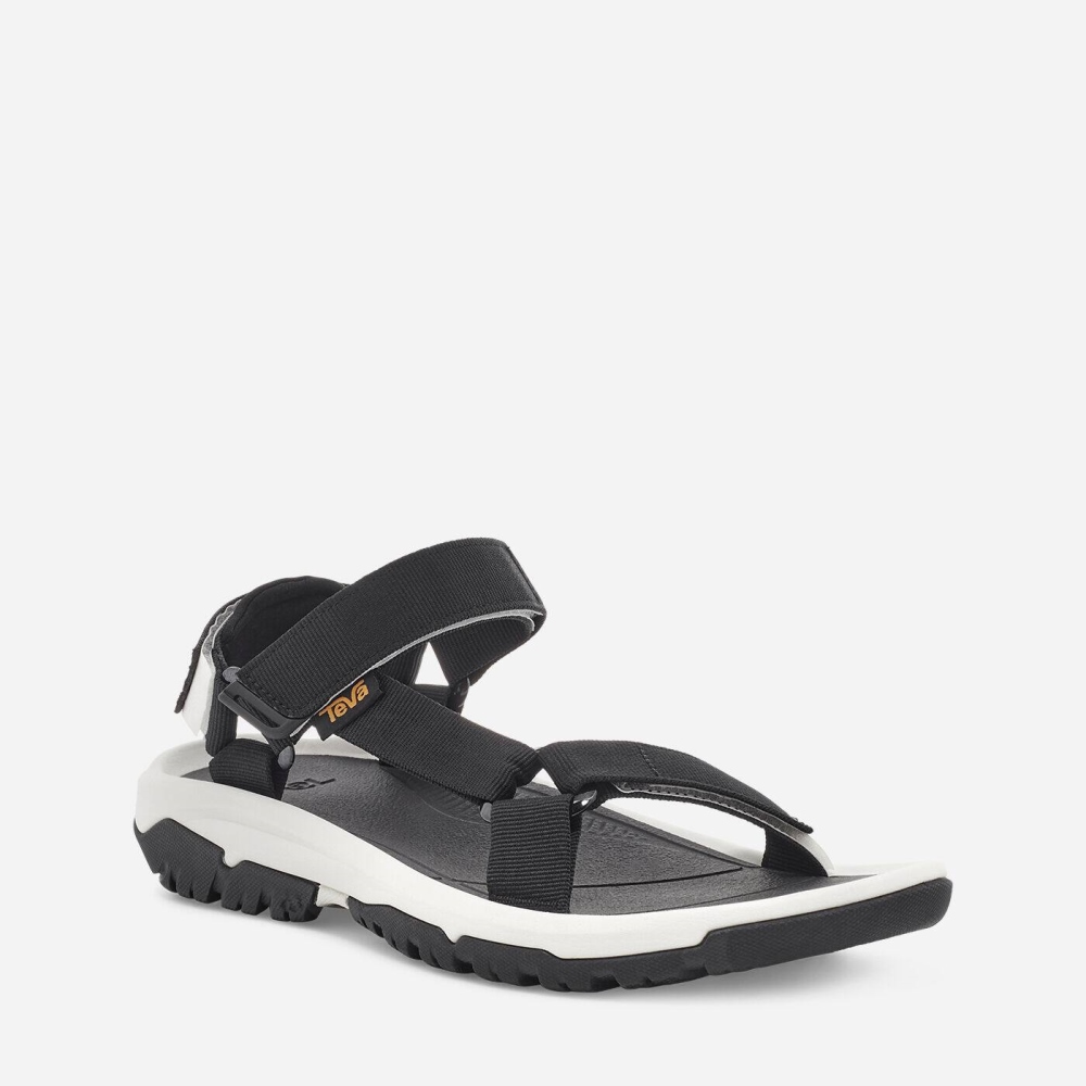 Men's Teva Hurricane XLT2 Hiking Sandals Black White | 160428IOQ