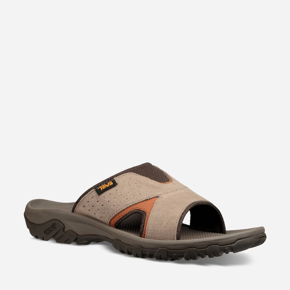 Men's Teva Katavi 2 Slide Hiking Sandals Brown | 384150UNP