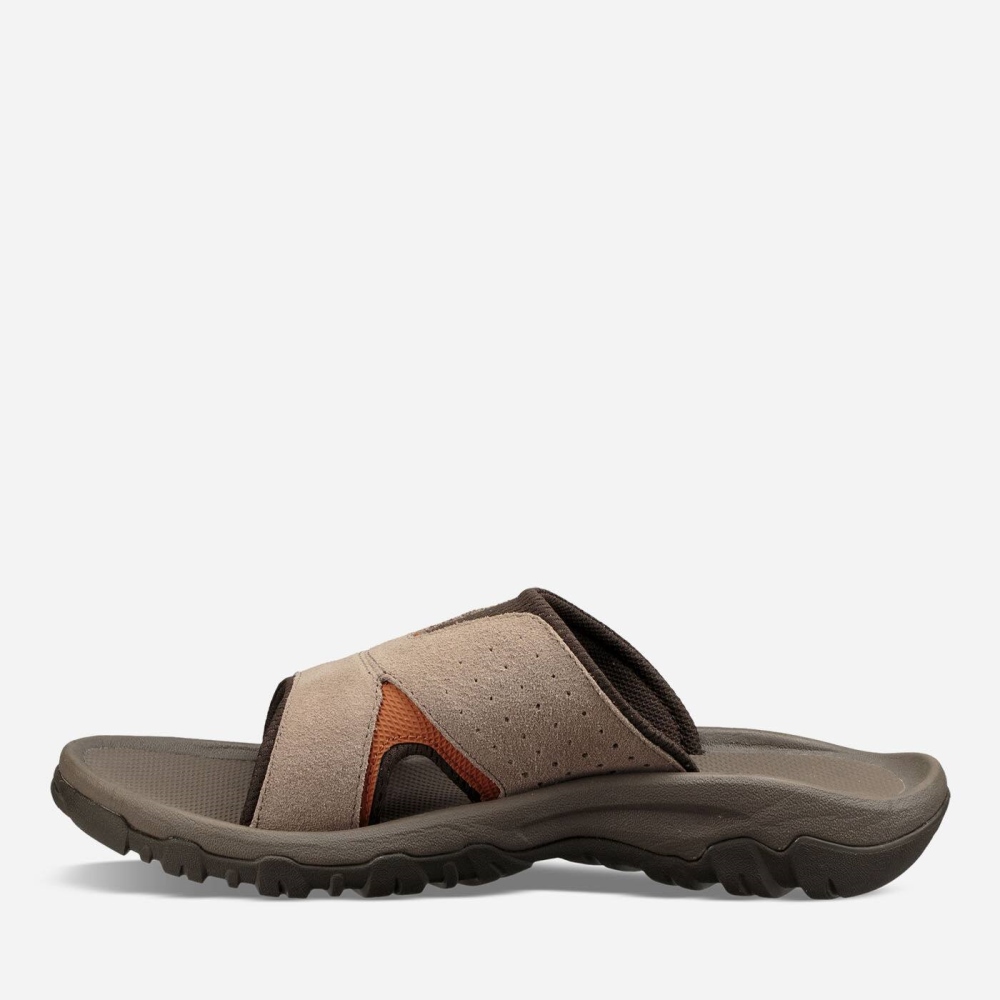 Men's Teva Katavi 2 Slide Hiking Sandals Brown | 384150UNP