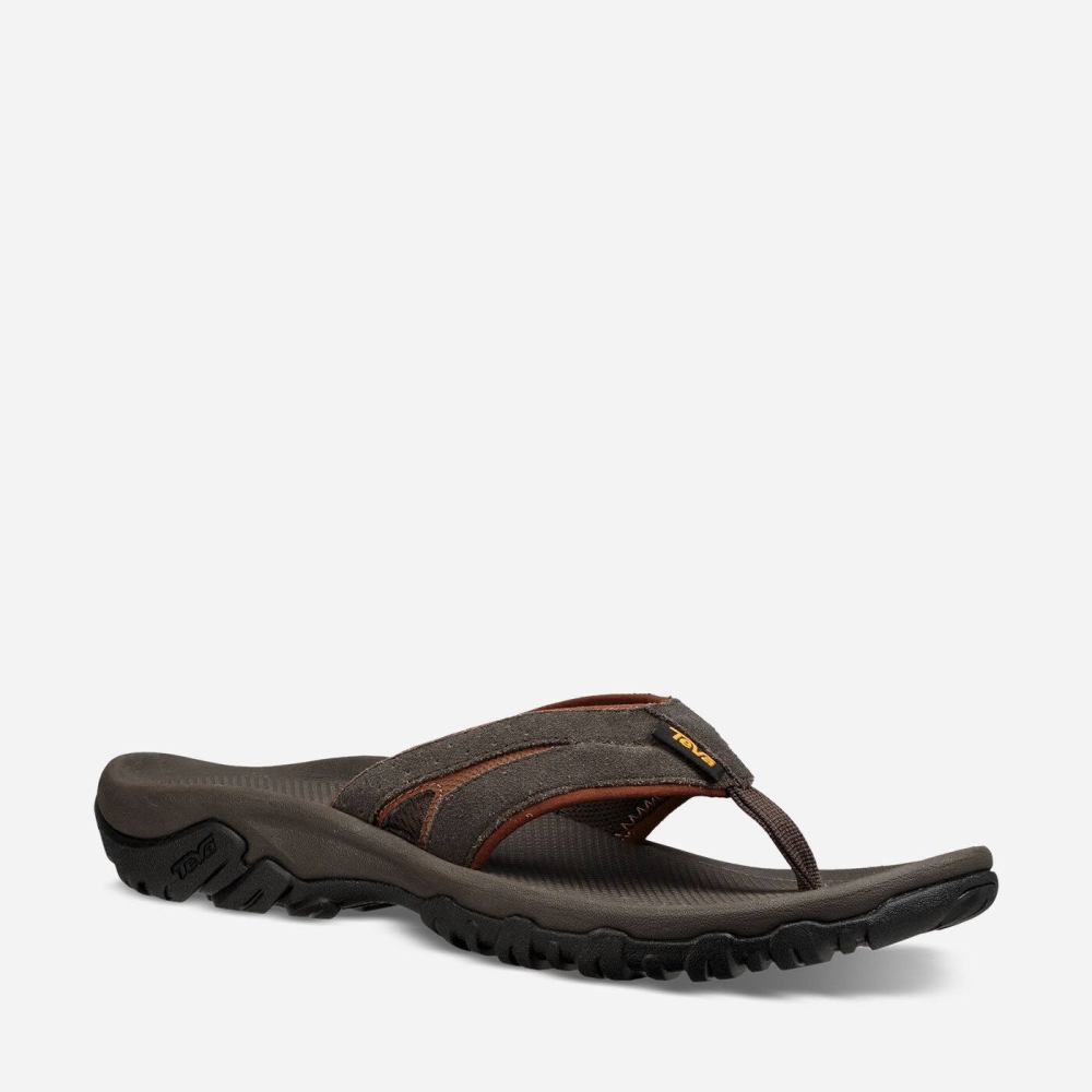 Men's Teva Katavi 2 Thong Hiking Sandals Brown | 379862NMV