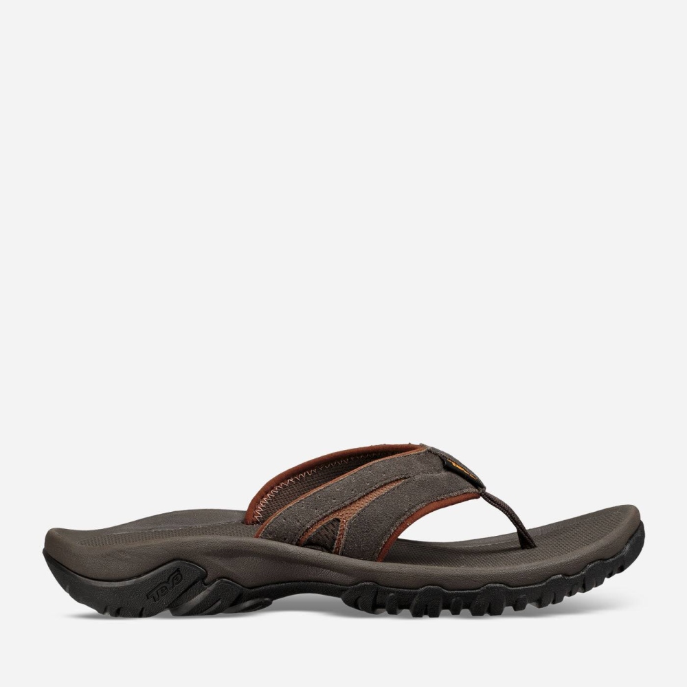 Men\'s Teva Katavi 2 Thong Hiking Sandals Brown | 379862NMV