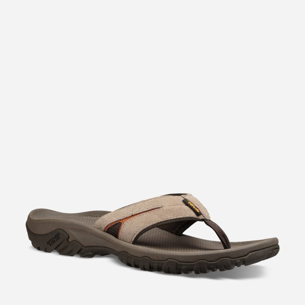 Men's Teva Katavi 2 Thong Hiking Sandals Brown | 490263CEY