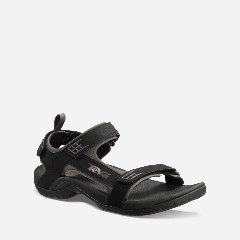 Men's Teva Minam Hiking Sandals Black | 930587EYZ