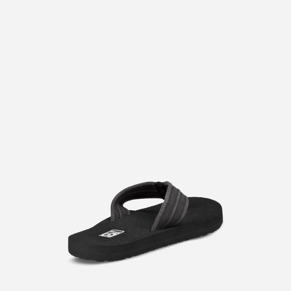 Men's Teva Mush II Canvas Flip Flops Grey | 083974EOC