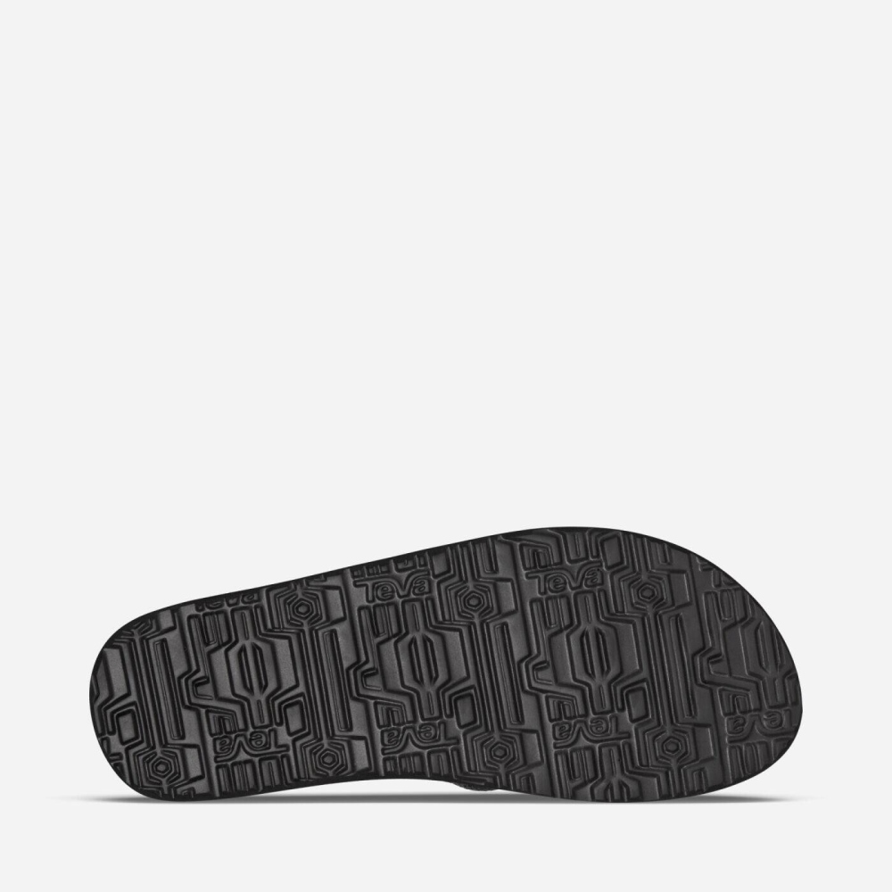 Men's Teva Mush II Canvas Flip Flops Grey | 083974EOC