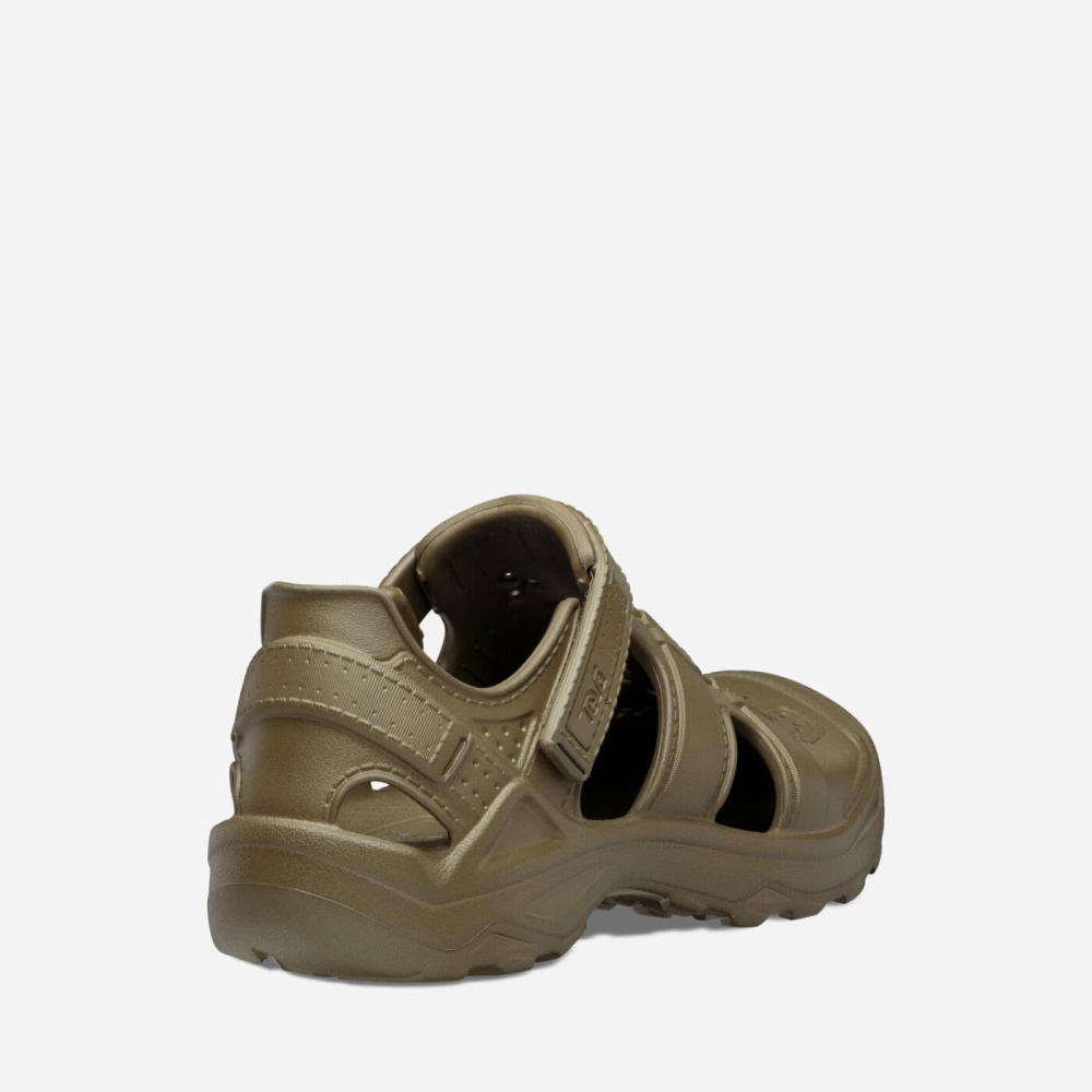 Men's Teva Omnium Drift Sandals Olive | 136452YHB