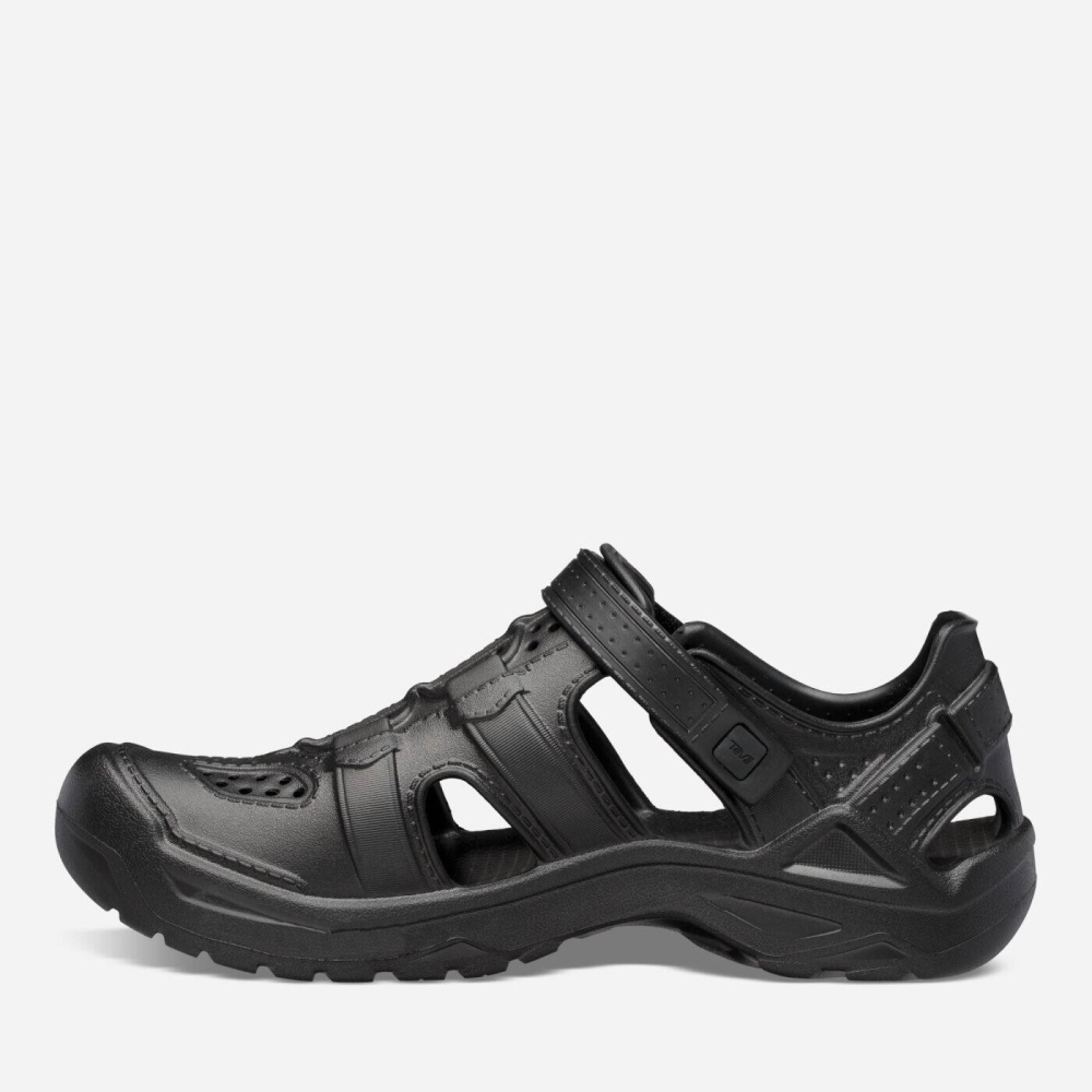 Men's Teva Omnium Drift Slip On Shoes Black | 612730PMI