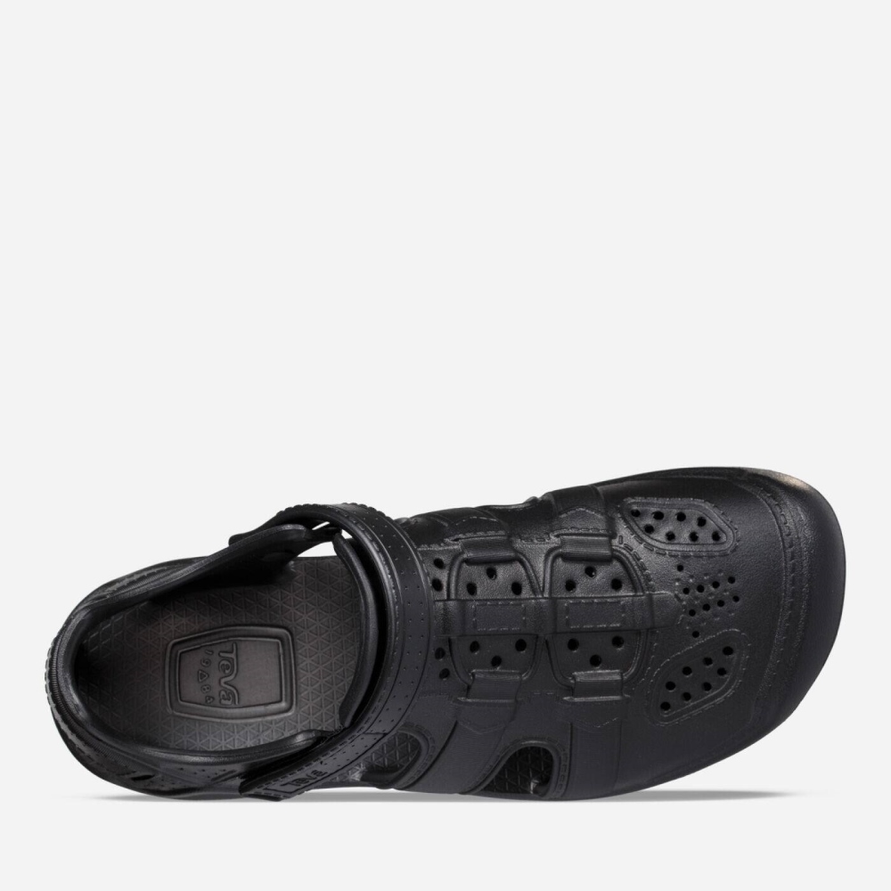 Men's Teva Omnium Drift Slip On Shoes Black | 612730PMI