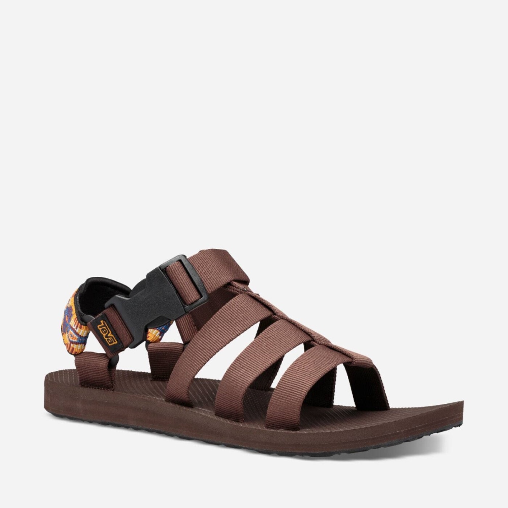 Men's Teva Original Dorado Hiking Sandals Claret | 748951EXH