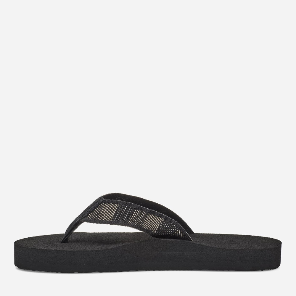 Men's Teva Original Mush Flip Flops Black | 025796KYJ