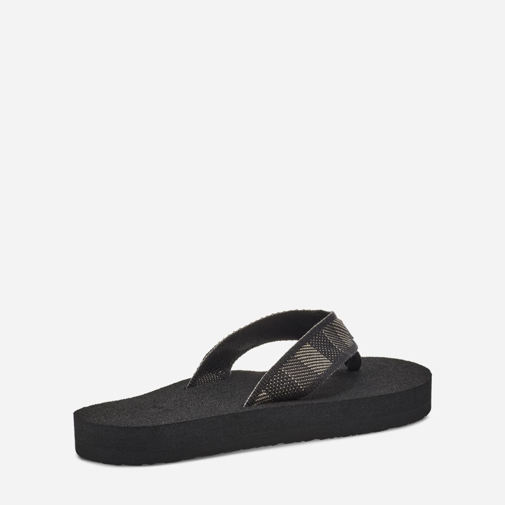 Men's Teva Original Mush Flip Flops Black | 025796KYJ