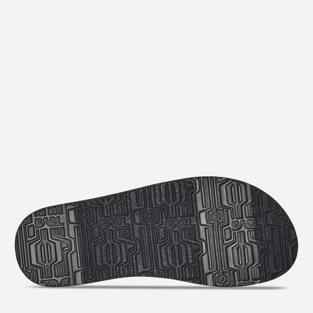 Men's Teva Original Mush Flip Flops Black | 025796KYJ