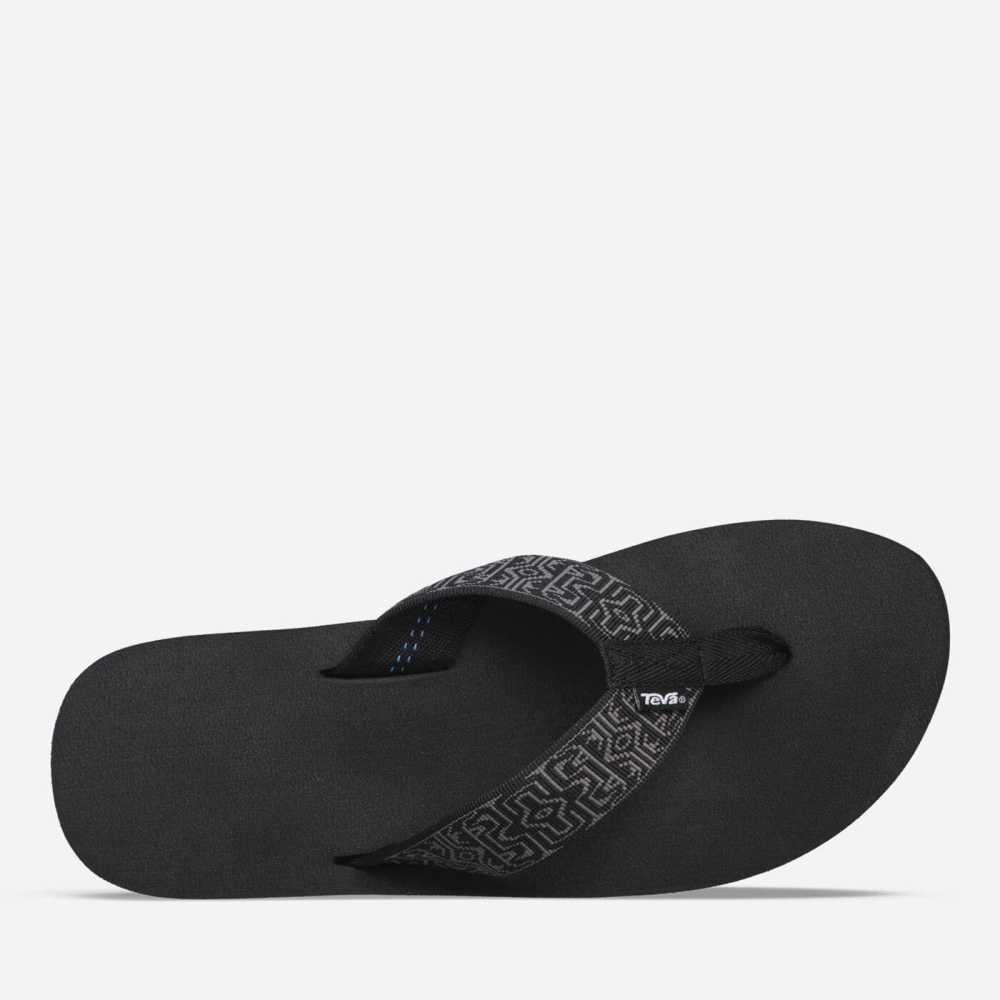 Men's Teva Original Mush Flip Flops Black | 820341IMG