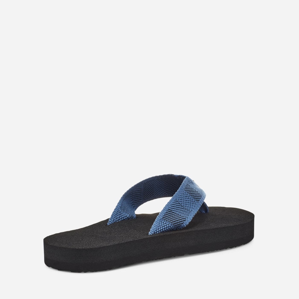 Men's Teva Original Mush Flip Flops Dark Blue | 506328ZSM