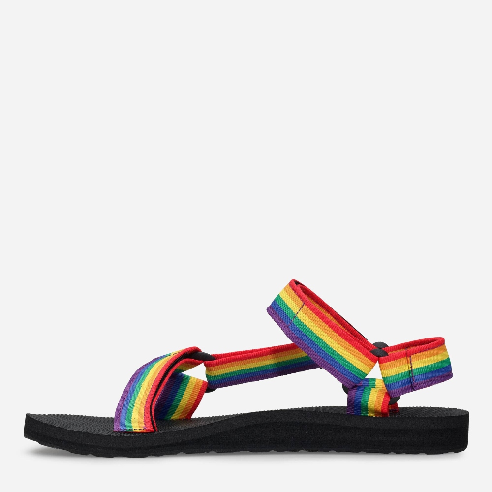 Men's Teva Original Universal Rainbow Pride Hiking Sandals Multicolor | 452916ACM