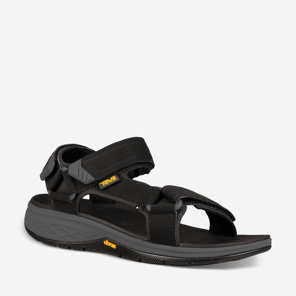 Men's Teva Strata Universal Sandals Black | 571368PTE