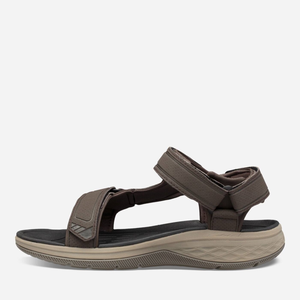 Men's Teva Strata Universal Sandals Coffee | 216470QRY