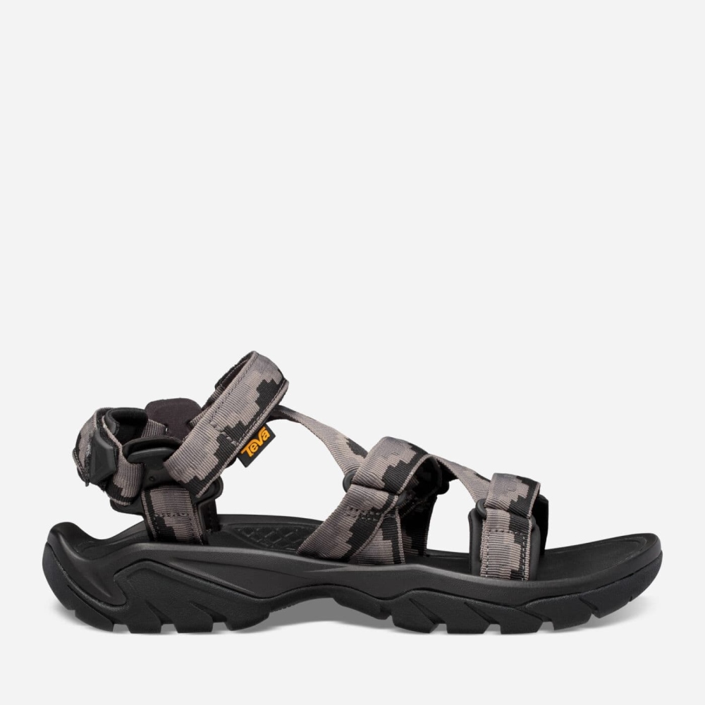 Men\'s Teva Terra Fi 5 Sport Sandals Dark Grey | 409173JWY