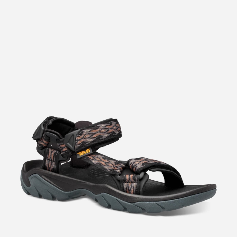 Men's Teva Terra Fi 5 Universal Sandals Black | 013297XHL