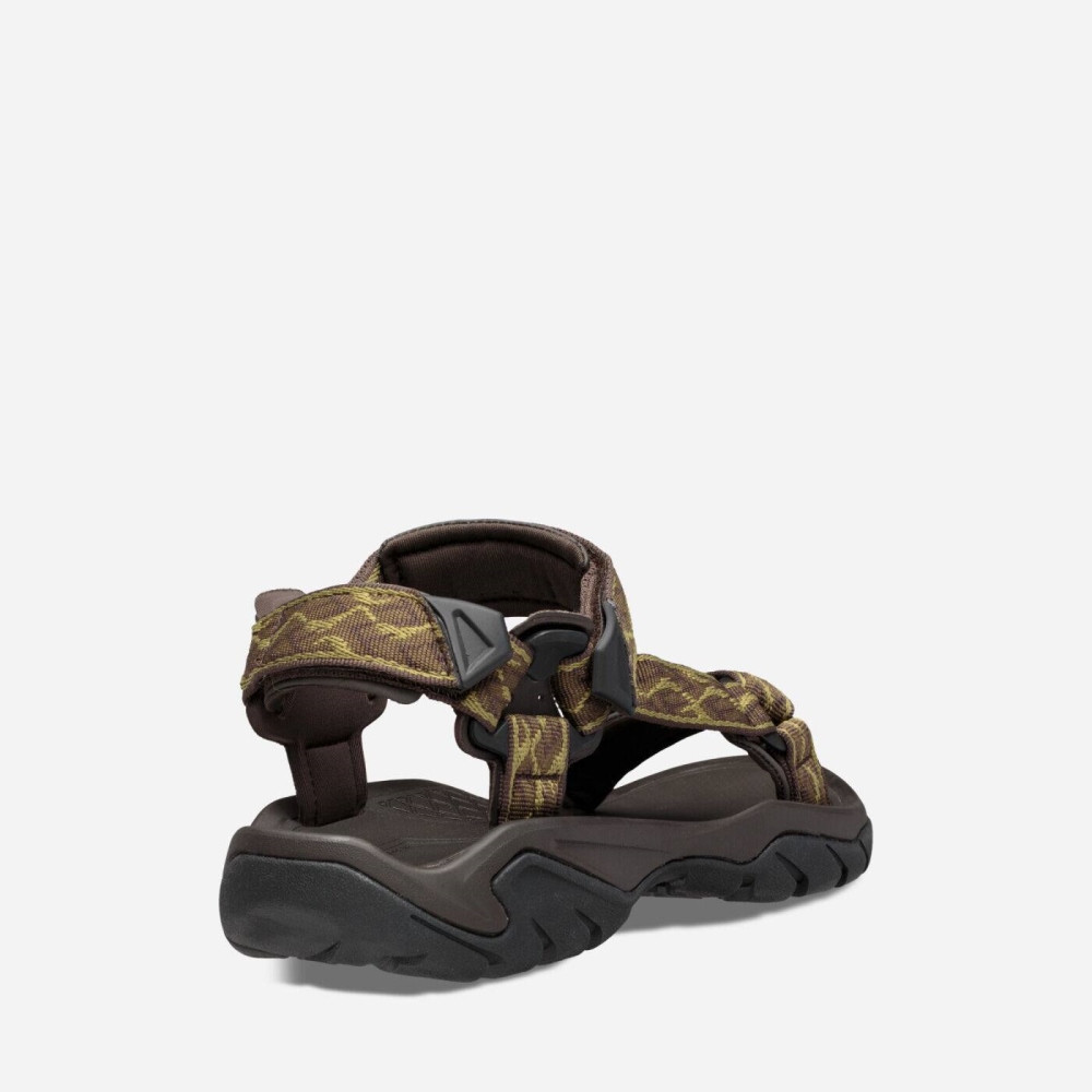 Men's Teva Terra Fi 5 Universal Sandals Olive | 035781KUA