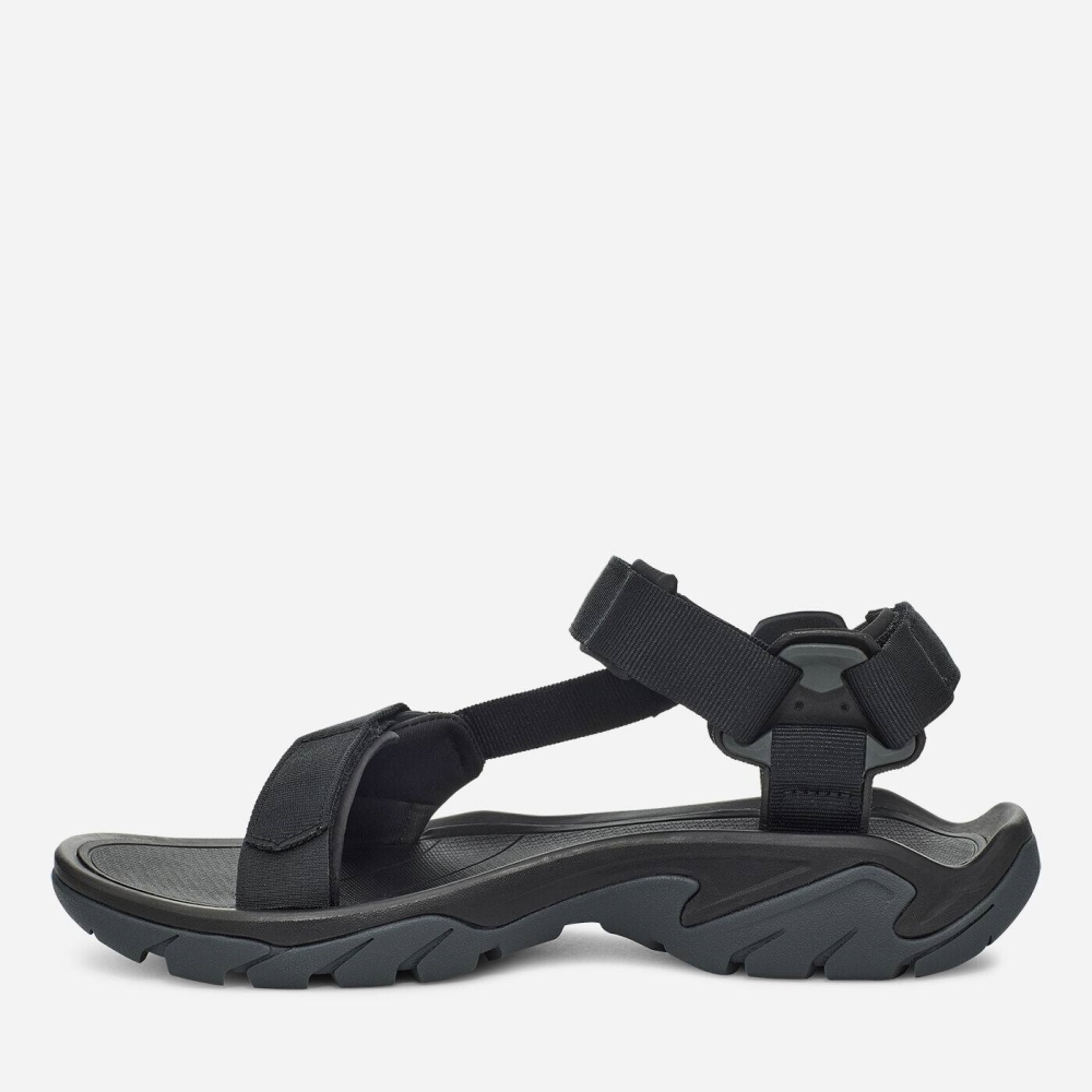 Men's Teva Terra Fi 5 Universal Sandals Black Grey | 602834IMT