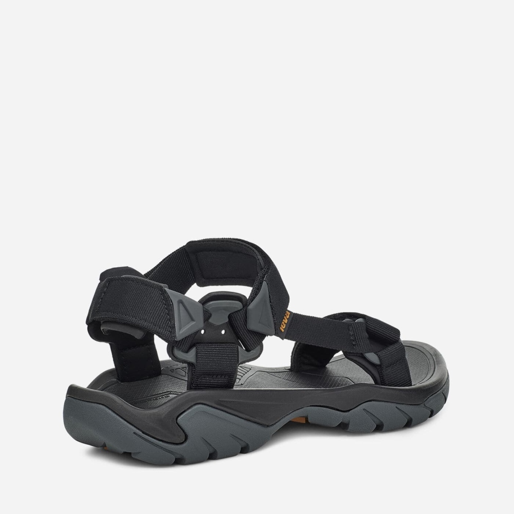 Men's Teva Terra Fi 5 Universal Sandals Black Grey | 602834IMT