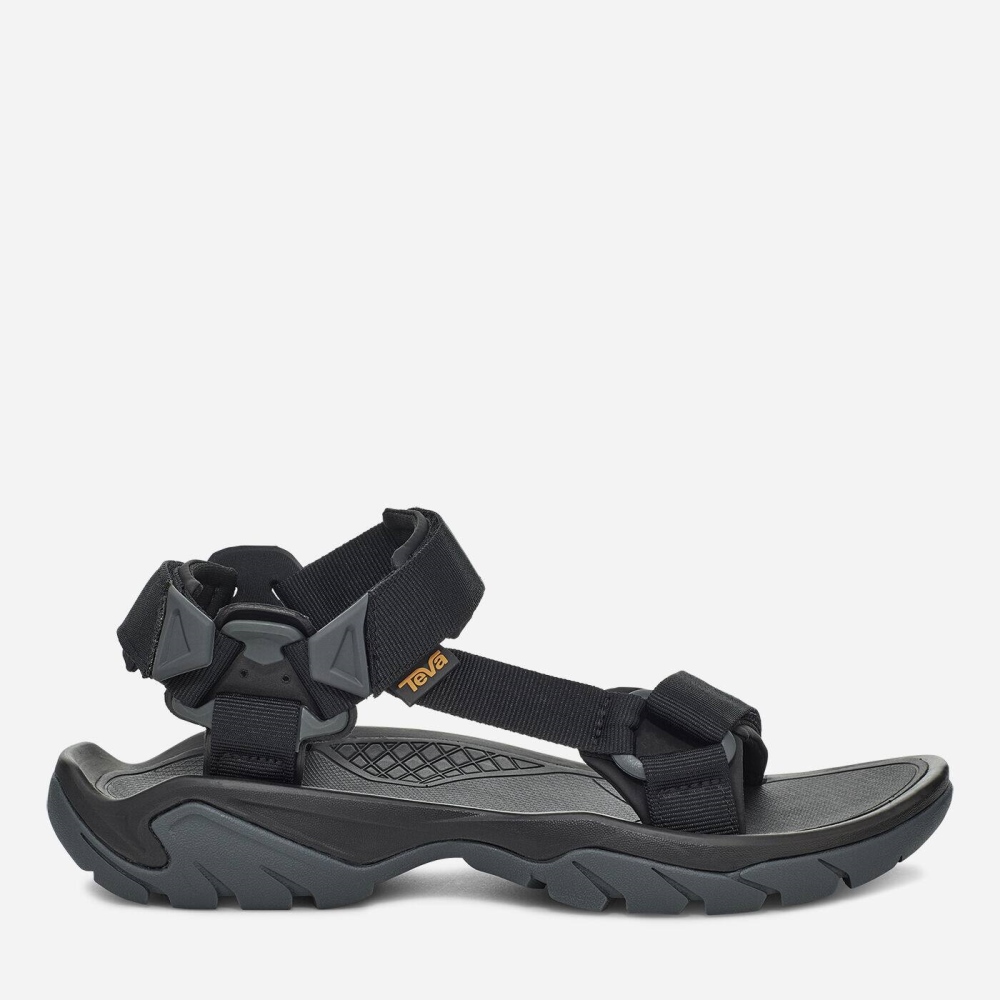 Men\'s Teva Terra Fi 5 Universal Sandals Black Grey | 602834IMT