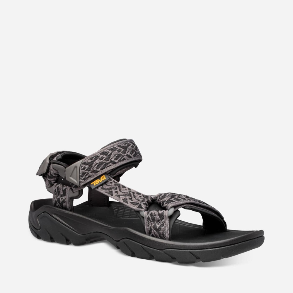 Men's Teva Terra Fi 5 Universal Sandals Black | 827390OBP