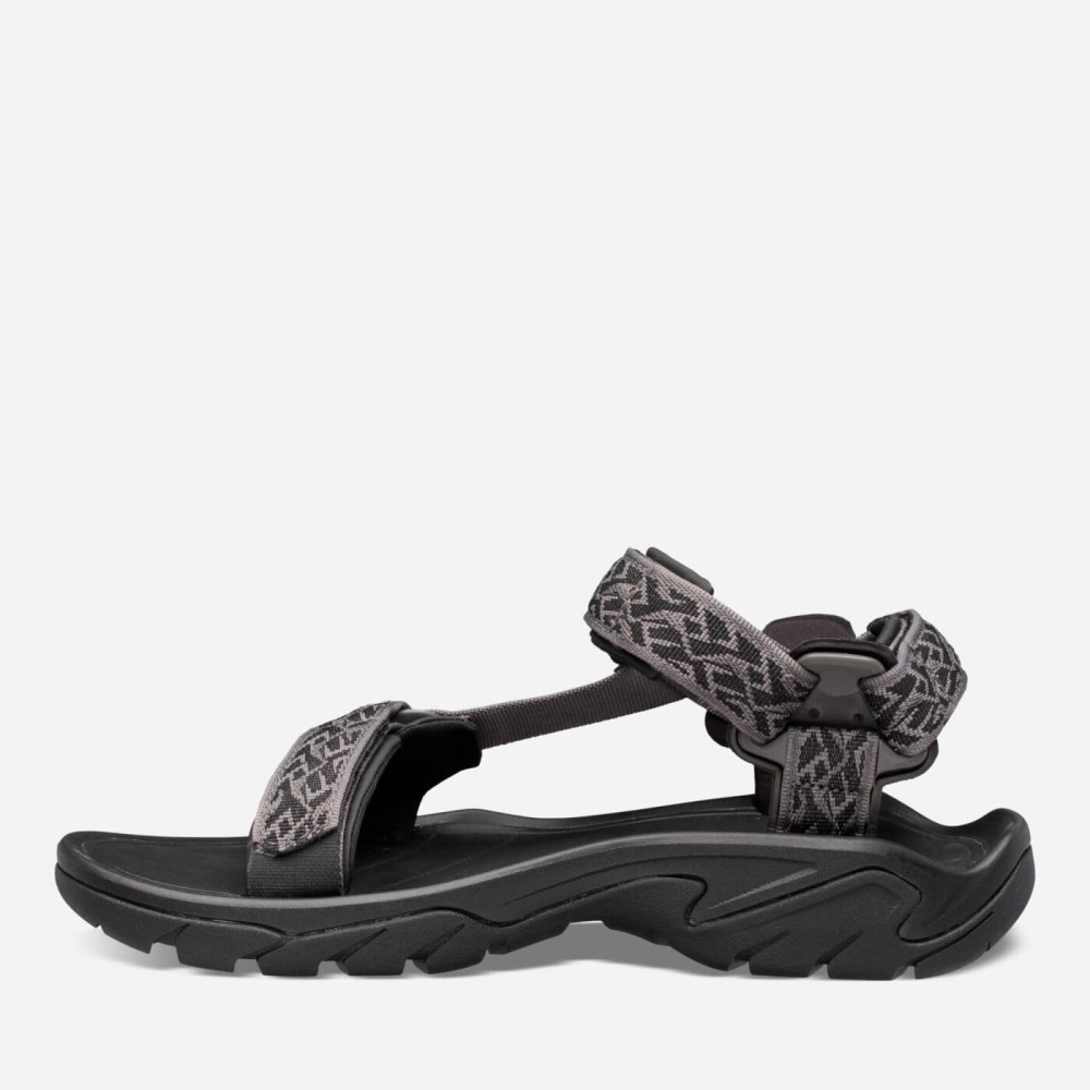 Men's Teva Terra Fi 5 Universal Sandals Black | 827390OBP