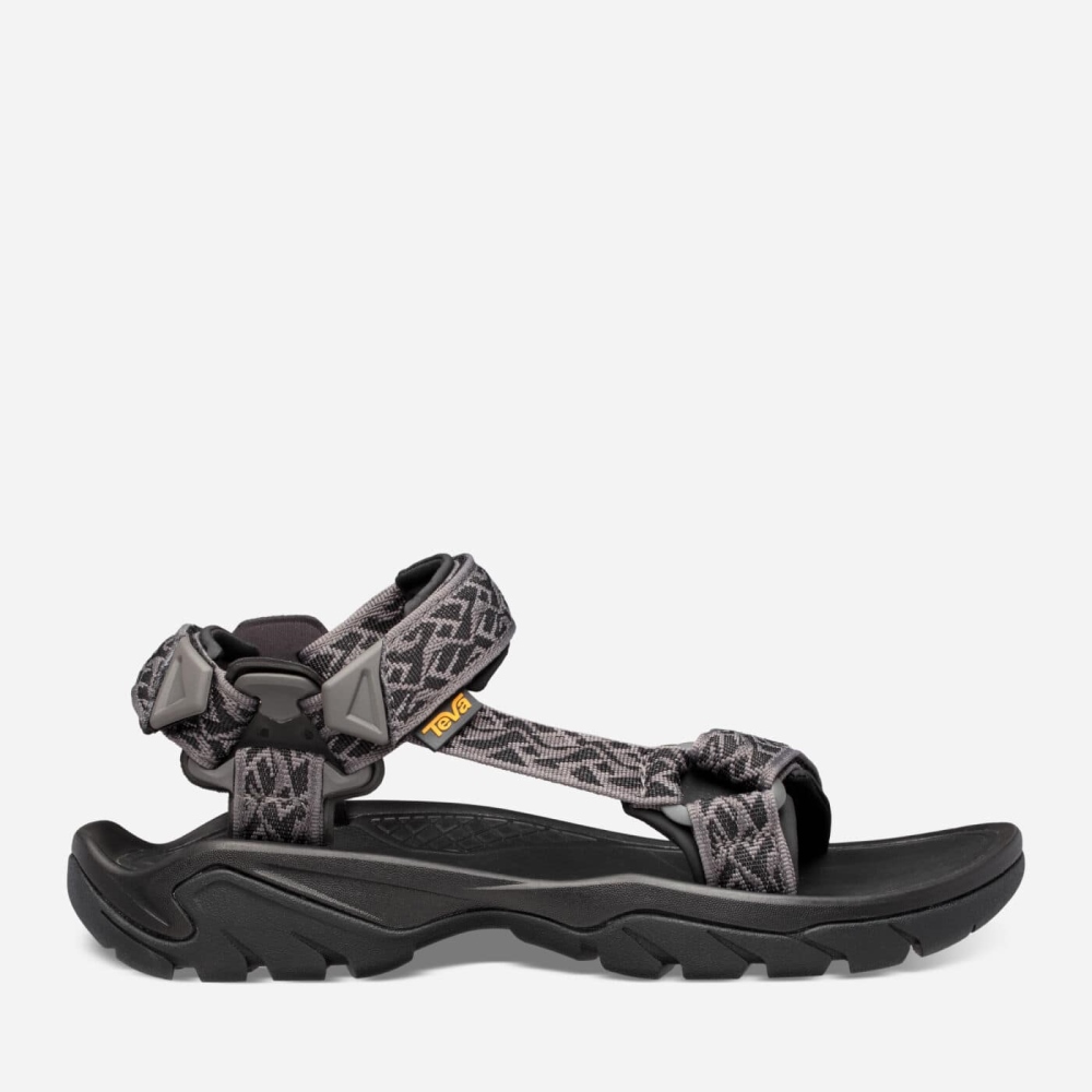 Men\'s Teva Terra Fi 5 Universal Sandals Black | 827390OBP