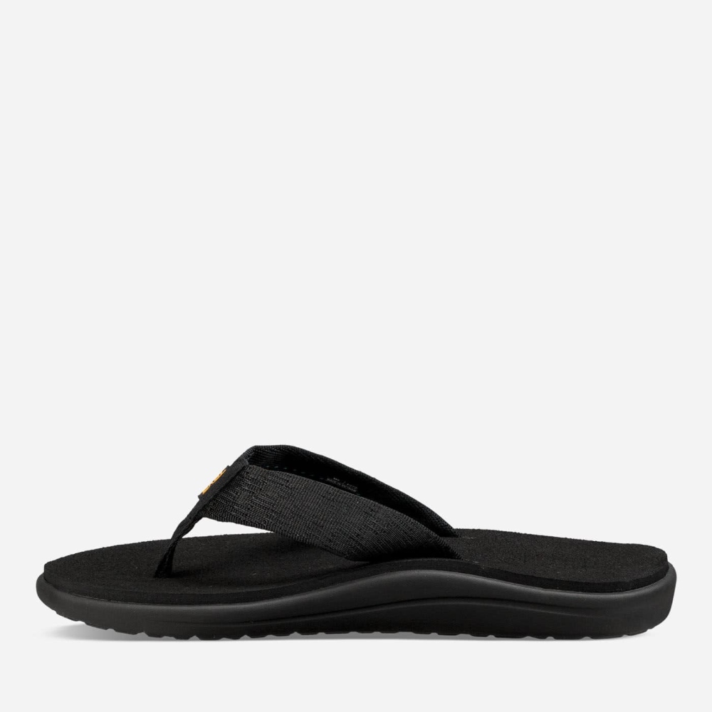 Men's Teva Voya Flip Flops Black | 875094ICA