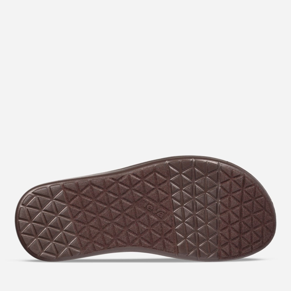 Men's Teva Voya Flip Flops Brown | 795342DVZ