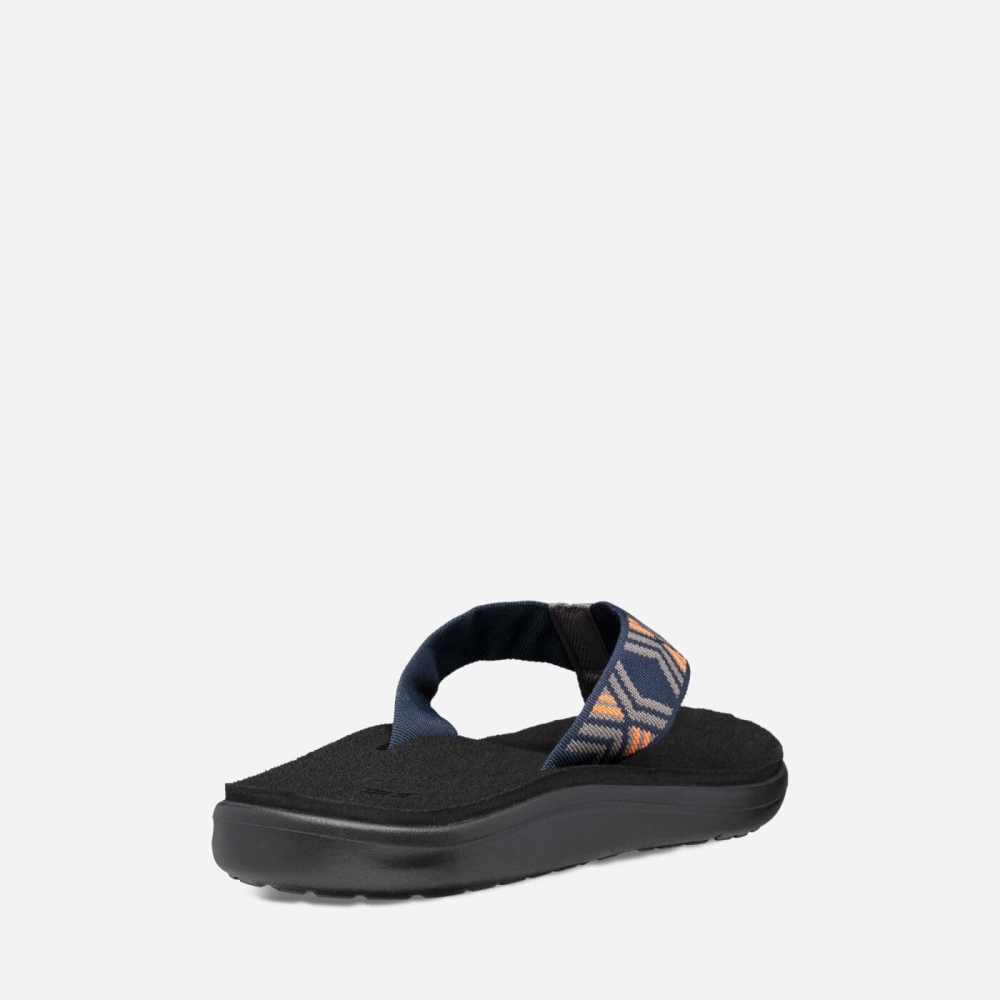 Men's Teva Voya Flip Flops Dark Grey | 095362IJG