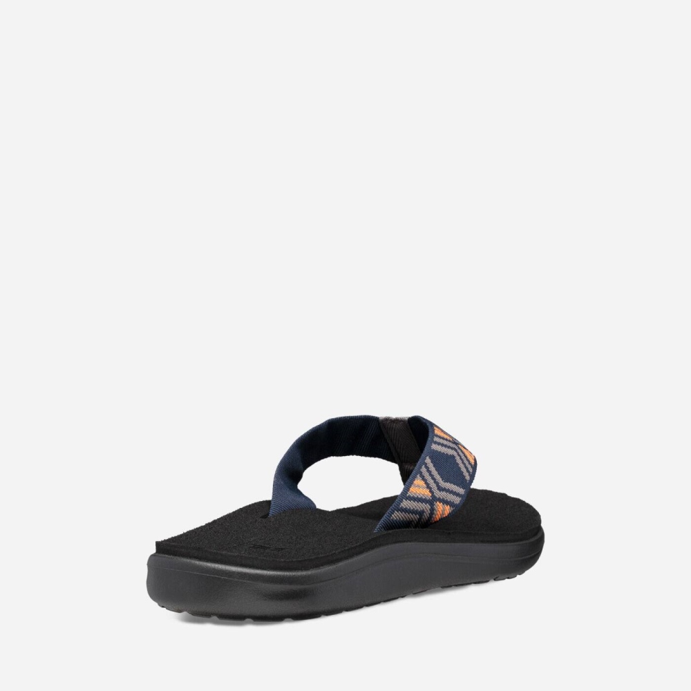 Men's Teva Voya Flip Sandals Dark Grey | 341072CTH