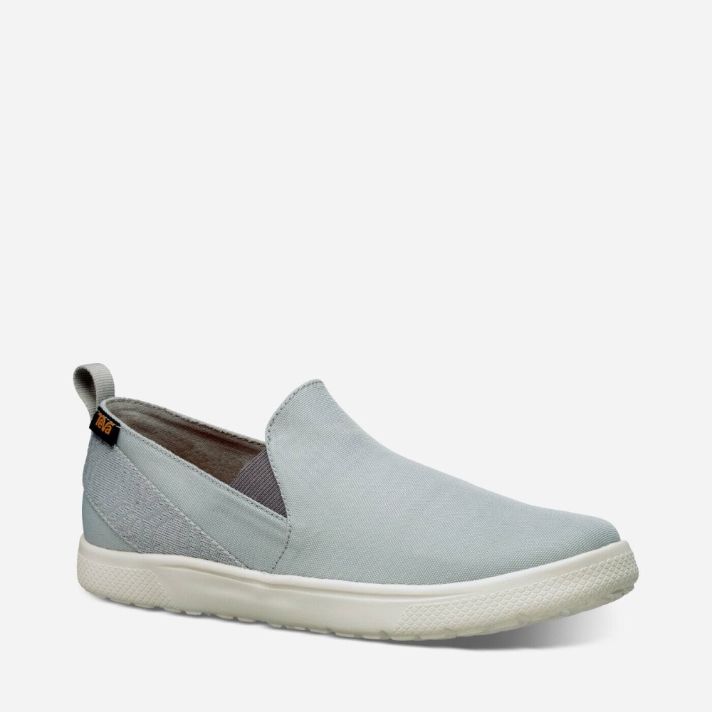 Men's Teva Voya Slip On Sneakers Grey | 731805FIH