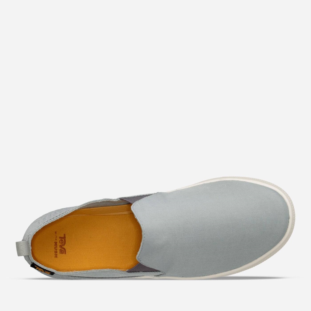 Men's Teva Voya Slip On Sneakers Grey | 731805FIH