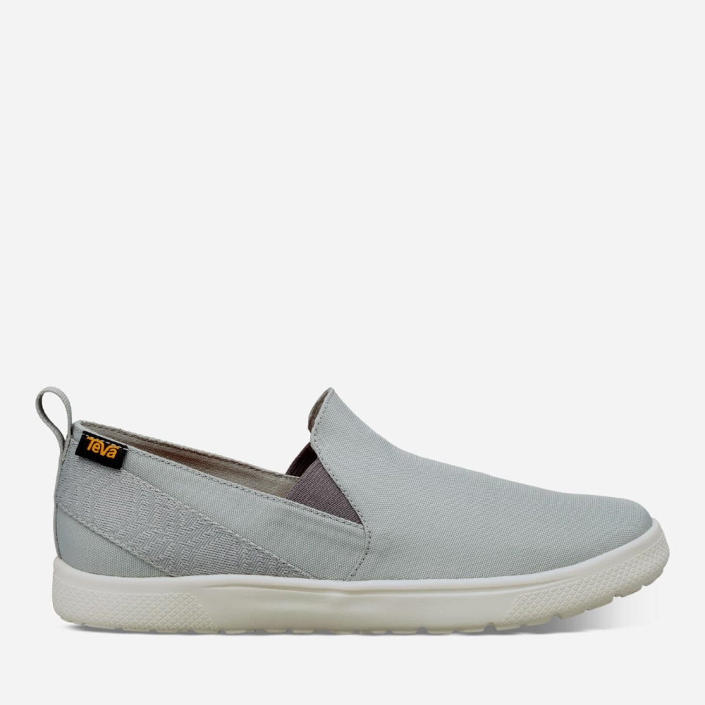 Men\'s Teva Voya Slip On Sneakers Grey | 731805FIH