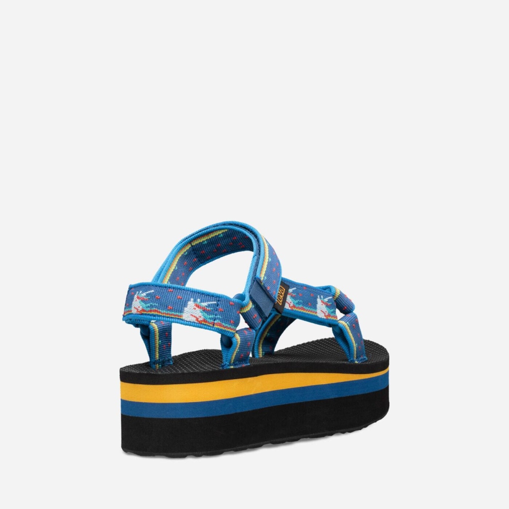 Women's Teva Flatform Universal Flatform Sandals Dark Blue | 142607BOL