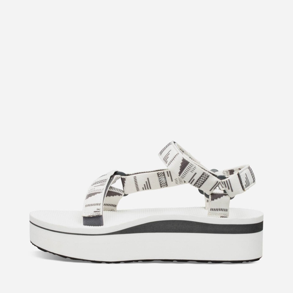 Women's Teva Flatform Universal Flatform Sandals White | 294380QCA