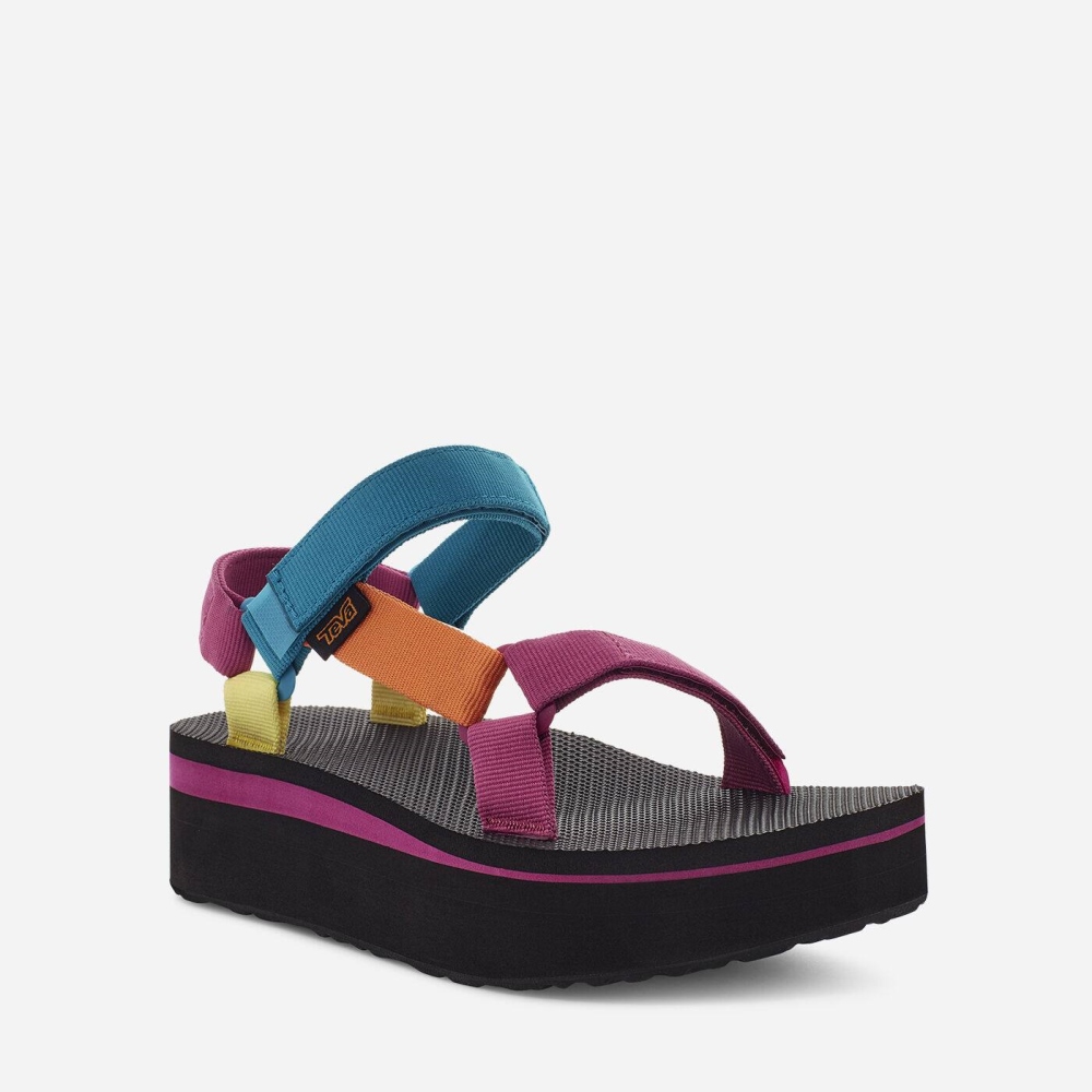 Women's Teva Flatform Universal Flatform Sandals Multicolor | 314027FTE