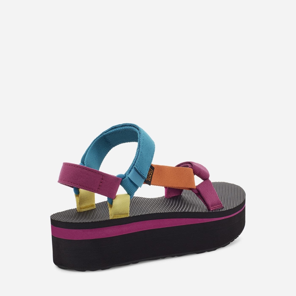 Women's Teva Flatform Universal Flatform Sandals Multicolor | 314027FTE