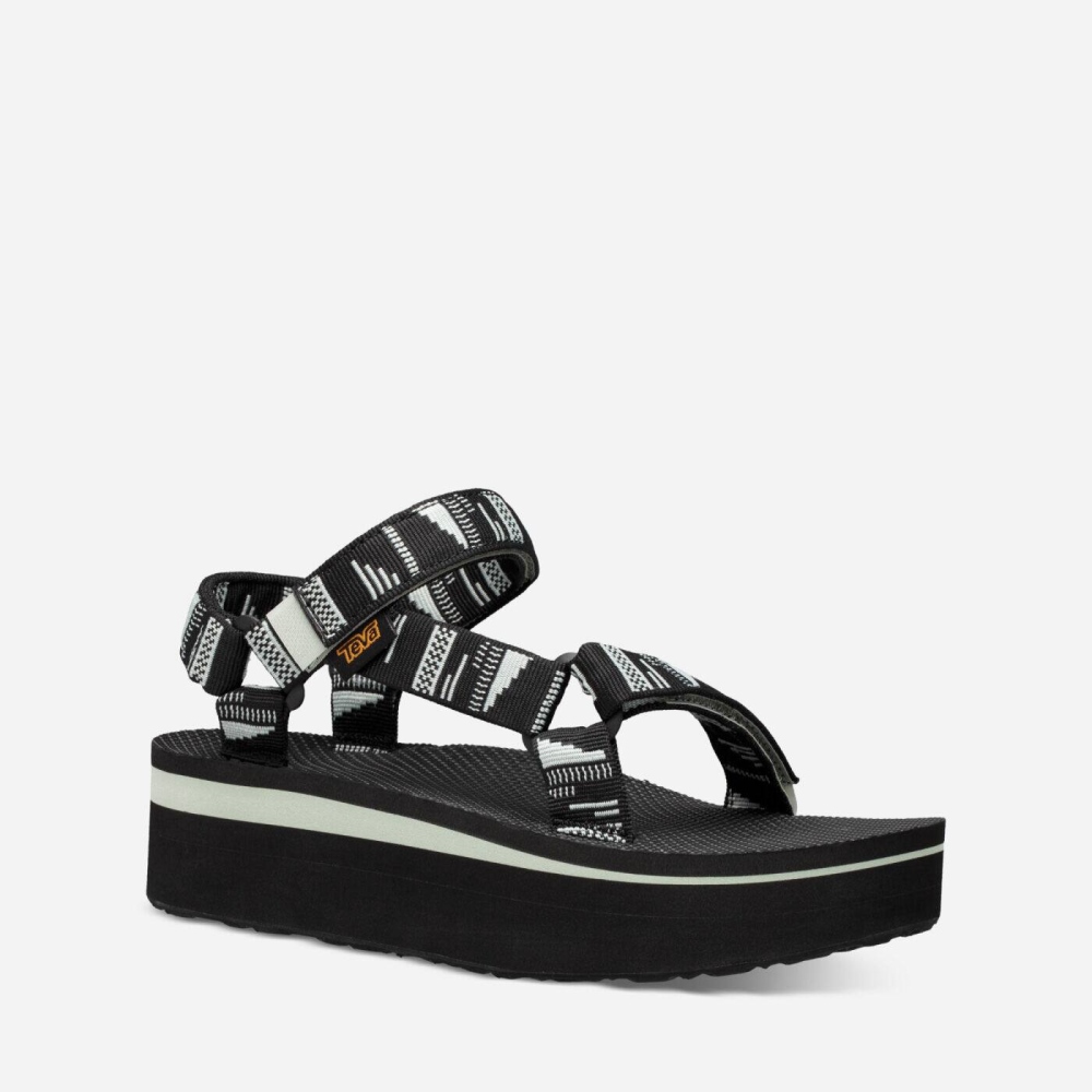 Women's Teva Flatform Universal Flatform Sandals Black | 318924GBW