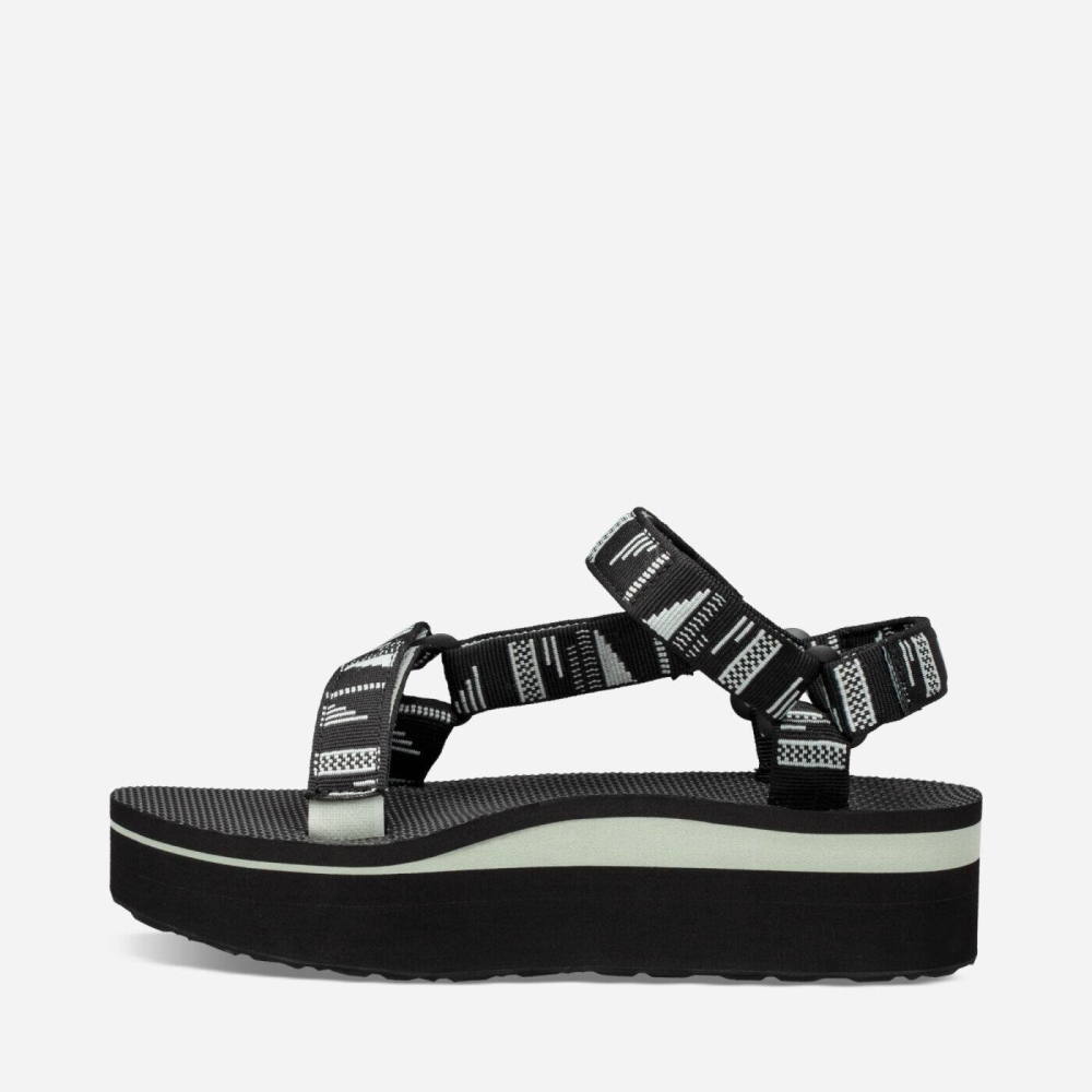 Women's Teva Flatform Universal Flatform Sandals Black | 318924GBW