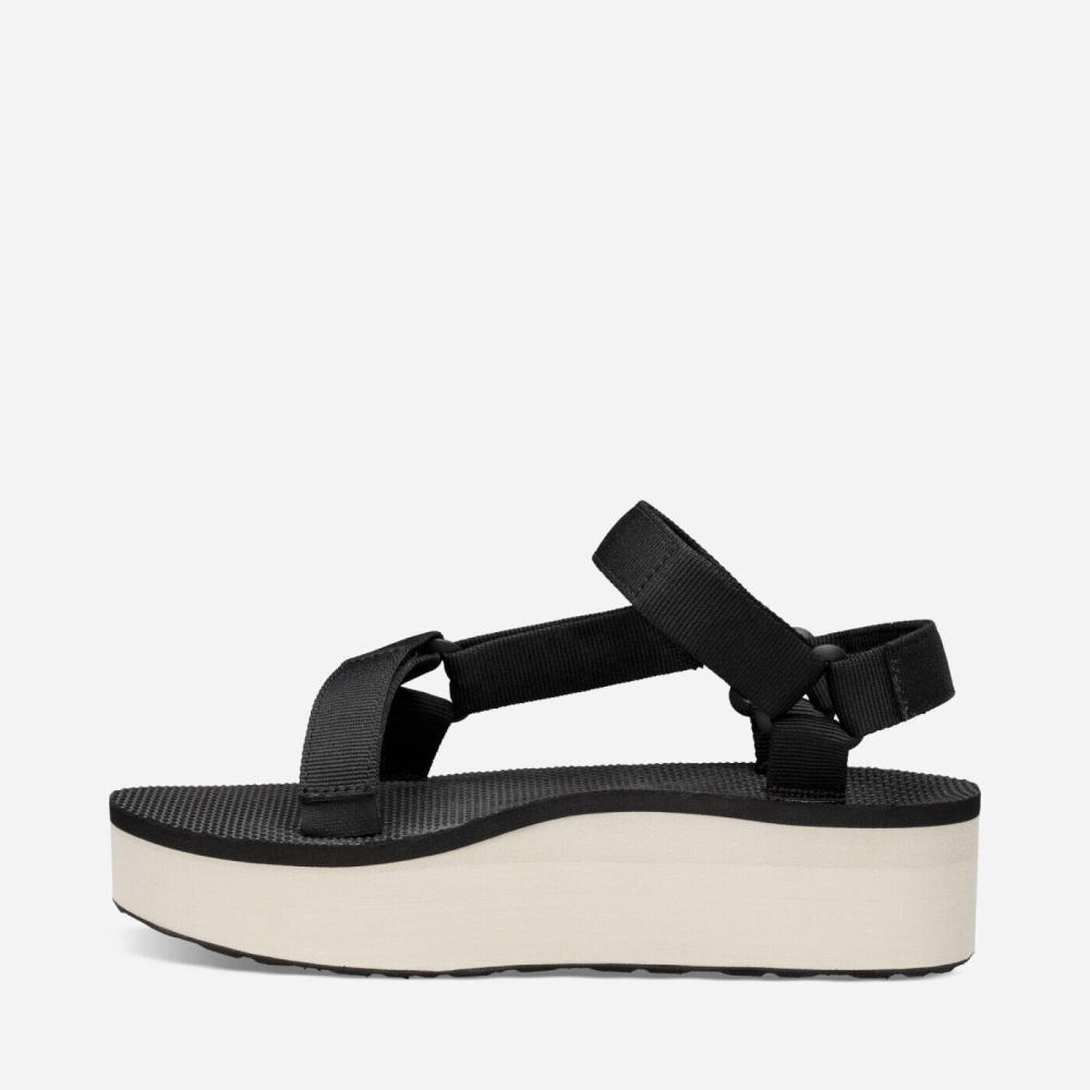 Women's Teva Flatform Universal Flatform Sandals Black Beige | 480593CQZ