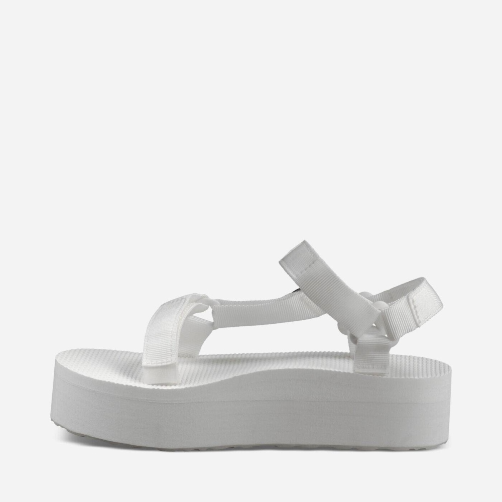 Women's Teva Flatform Universal Flatform Sandals White | 586741AUL