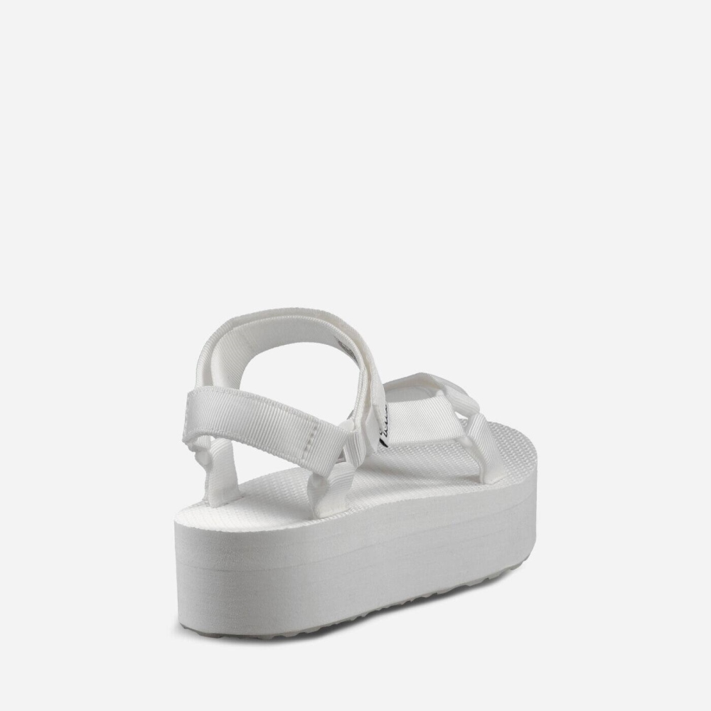 Women's Teva Flatform Universal Flatform Sandals White | 586741AUL