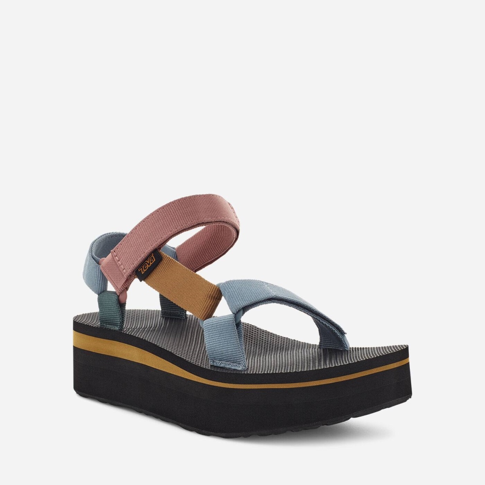 Women's Teva Flatform Universal Flatform Sandals Multicolor | 673528VBQ